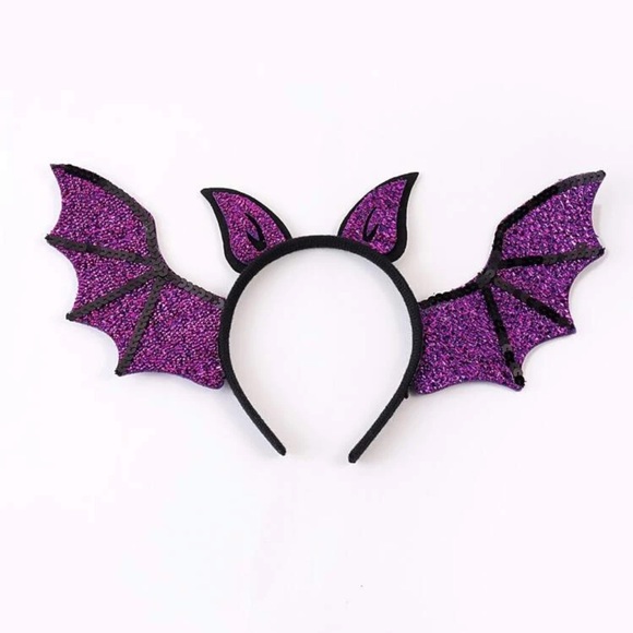 ? Lovely Cartoon Bat Wings And Ears Sequin Shiny Headdress Headband ?